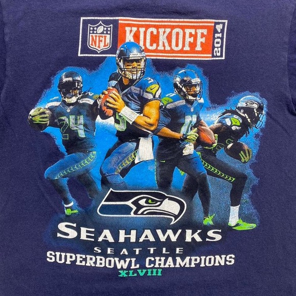 2014 Seattle Seahawks vs Green Bay Packers football shirt - Picture 2 of 7